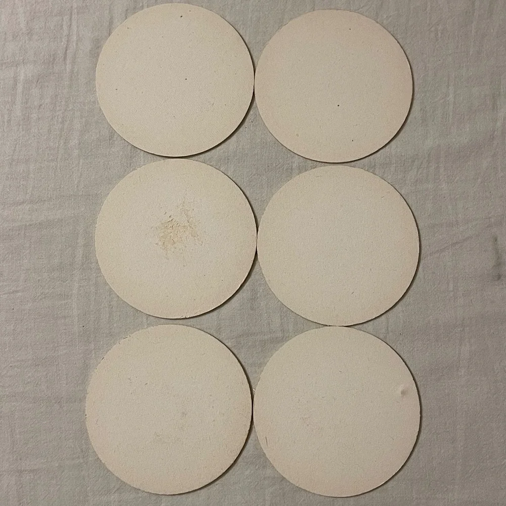 Amstel Bier Pilsener Round Cardboard Beer Coasters Set of 6 Dutch Barware